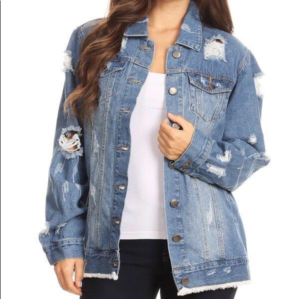 Between Us oversized denim jacket
